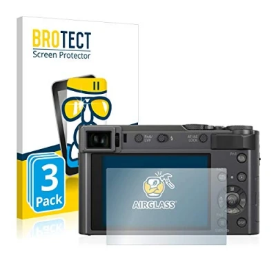 Immagine di brotect Pellicola Protettiva Vetro per Panasonic Lumix DC TZ200 Protezione Schermo (3 Pezzi) [Durezza Estrema 9H, Chiaro]