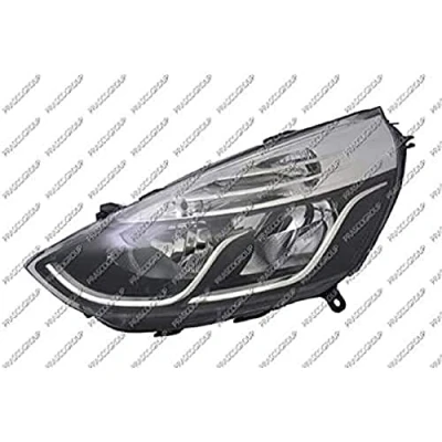 Immagine di PRASCO RN3294914 Fari Sx H7/H1 nero con motore regolazione assetto fari, Bordo cromato RENAULT: Clio 4, 4