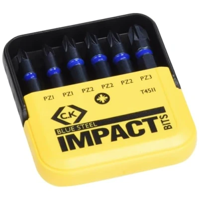 Immagine di C.K T4511 Kit inserti 6 parti Croce Pozidriv Tecnologia Torsion Control
