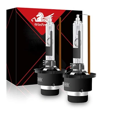 Immagine di WinPower D2R Xenon HID 35W Kit di sostituzione lampadina Xeno 4300K Giallo Stent metallo Lampada conversione faro dell&#039;automobile 12V, 2 Bulbi