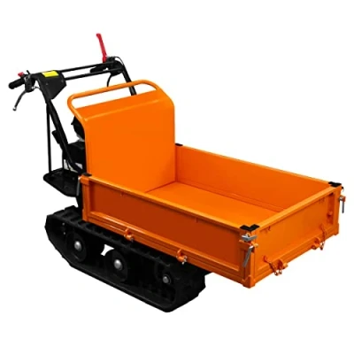 Immagine di Dumper Cingolato con cassone ribaltabile idraulico 300kg di carico utile 196cc 2 Rampe robuste