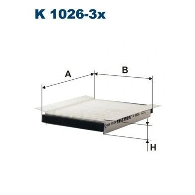 Immagine di FILTRON K 1026 3x Filtro abitacolo particellare 130 110 20,5