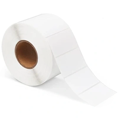 Immagine di 1Plusselect Etichette adesive Bianche, 1000 pezzi 60 x 30 mm termiche in Rotolo Alimentari per Catering Barattol Cancelleria Cingelatore Corrispondenza Dispensa
