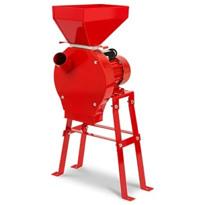 Immagine di EBERTH Mulino elettrico per cereali con potente motore da 1100 watt, portata 240 kg/h, macina lama affilata in acciaio inox, quattro setacci e base, frantumatore