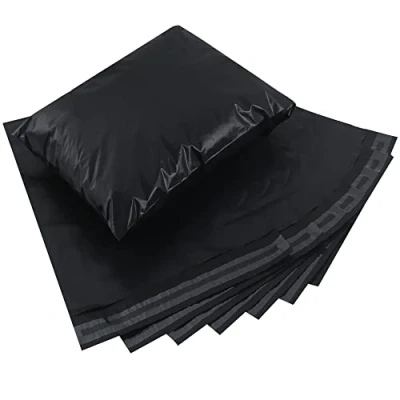 Immagine di huruirui Buste per Spedizioni 100pezzi 25x35cm B4 Nero Plastica Pacchi Vinted Autoadesive Anti manomissione Impermeabile Sacchetti Spedizione l&#039;imballaggio