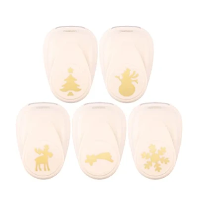 Immagine di Vaessen Creative Set di fustellatrici per Natale, 5 pezzi, carta colorata e materiale bricolage fino a 250 g/m², fai da te, con scrapbooking