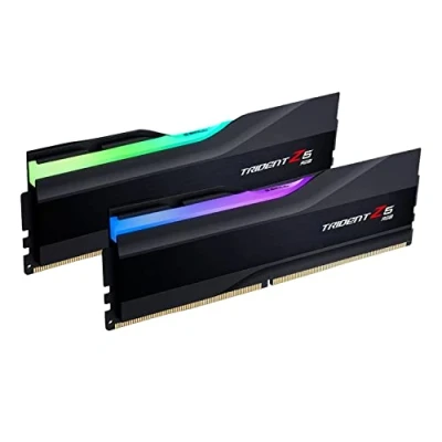 Immagine di G.Skill Trident Z5 RGB Kit memoria PC Dettaglio DDR5 96 GB 2 x 48 On the ECC 6400 MHz 288pin DIMM CL32 F5 6400J3239F48GX2 TZ5RK