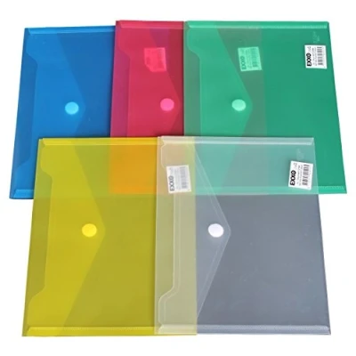 Immagine di Con chiusura in velcro Dokumententasche EXXO by HFP A5 orizzontale, 10 pcs, esecuzione: PP plastico, 250 x 180 mm millimetri Multicolore
