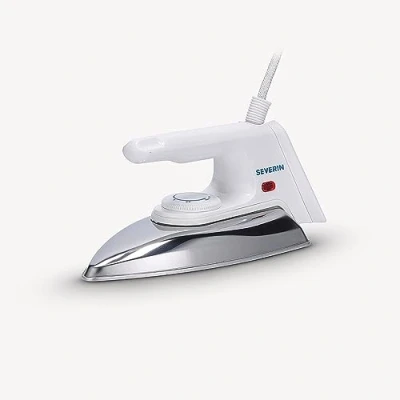 Immagine di SEVERIN BA 3211 Ferro da stiro a secco 1200 W e 600 g di peso, portatile leggero con temperatura regolabile, piastra in alluminio lucidato