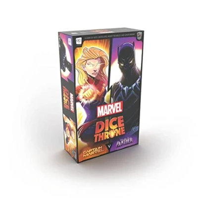 Immagine di USAopoly Marvel Dice Throne 2 Hero Box Featuring Captain Marvel; Black Panther Standalone Competitive Game Officially Licensed Compatible with The ecosystem