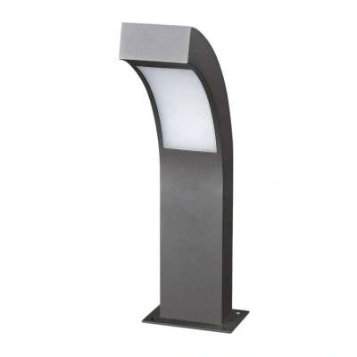 Immagine di lampada LED da esterni &#039;Lennik&#039; (Moderno) colore Nero, in Alluminio (1 luce, lampadina inclusa) di Lucande lampioncino, paletto luminoso, viale, lampione