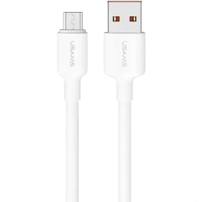 Immagine di P4Y Cavo micro USB di Ricarica e dati US SJ607 U84 rapida 2A Trasferimento veloce 480Mbps Materiale PVC, resistente durevole Bianco 1m