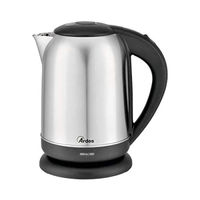 Immagine di Ardes AR1K41 Bollitore KETTY Inox 2 Elettrico in Acciaio Capacità 1,7 Litri 7 Tazze, Autospegnimento, Bollitura Rapida e Silenziosa di Tè, Tisane, Acqua