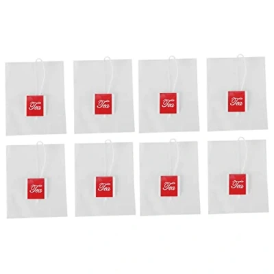 Immagine di Junguluy 4000Pcs 5.5 x 7cm Piramide Tea Bag Filter Nylon Etichetta Singola Stringa Bustina di tè Vuota Trasparente