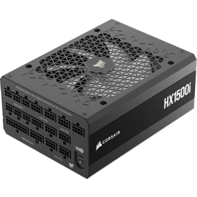 Immagine di CORSAIR HX1500i (2025) Alimentatore ATX Completamente Modulare a Basso Rumore con Cavo 12V 2 x 6, Compatibile 3.1 e PCIe 5.1, Efficienza Cybenetics Platinum, Nero