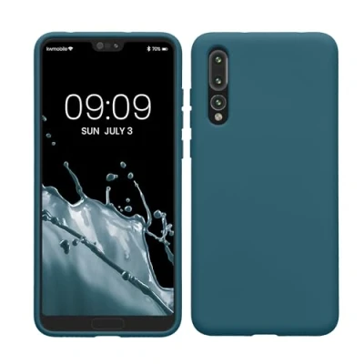 Immagine di kwmobile Custodia Compatibile con Huawei P20 Pro Cover Back Case per Smartphone in Silicone TPU Protezione Gommata petrolio matt