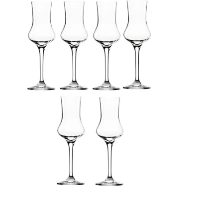 Immagine di Stölzle Lausitz vetro distillato professionale, 185 ml, set da 6 pezzi, in di cristallo, lavabile lavastoviglie, alta qualità, aspetto uniforme, infrangibile