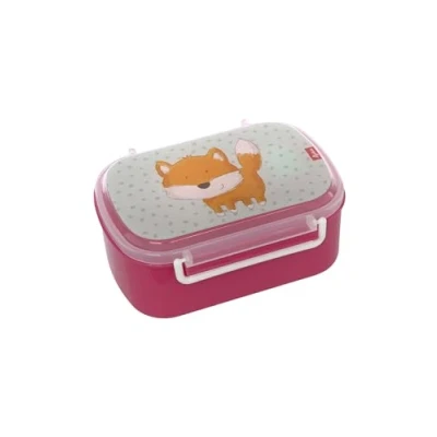 Immagine di Sigikid 25169 Contenitore per il pranzo e la merenda con volpe, senza BPA, bambine, consigliato a partire dai 2 anni, colore: blu/rosa