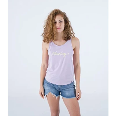 Immagine di Hurley Canotta da Donna Oceancare O&amp;o Script T Shirt, Petali di Orchidea, M