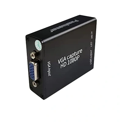 Immagine di Scheda di acquisizione video VGA, convertitore da VGA a USB2.0, dispositivo audio e video, strumento HD 1080P senza unità USB per Windows, Linux Android