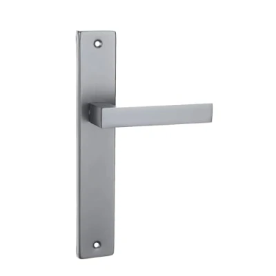 Immagine di domino QUBIK M45 Maniglia per porta della stanza, dell&#039;ufficio, cantina e interna, a forma di L, accessori porte in alluminio, finitura cromata satinata