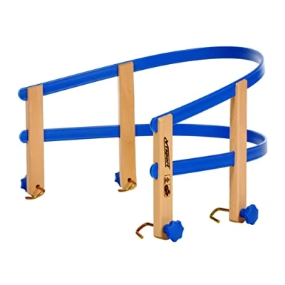 Immagine di COLINT schienale per slitta, 90 cm, flessibile, colore blu, bambini, in plastica, slitta Davos, con pattini incurvati bambini