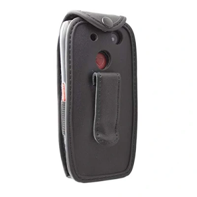 Immagine di caseroxx Borsa in pelle con clip da cintura per Artfone C1 / C1+, Funda carcasa vera (con finestra trasparente) nero