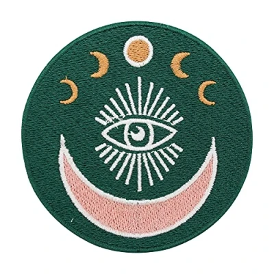 Immagine di Finally Home Soul of The Moon Collection: toppa termoadesiva con occhio della verità, toppe termoadesive per adulti, luna, sole