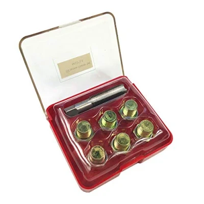 Immagine di TOPWAY 7 Pezzi Kit di Riparazione Filettatura Tappo Scarico coppa Olio Auto M13X1.5