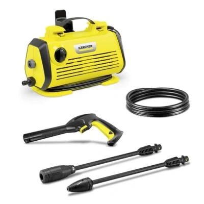 Immagine di Kärcher K 3 Horizontal Plus Idropulitrice ad Alta Pressione, 1600W, 120 bar, 2 lance, Orizzontale, elettrica acqua fredda compatta, Giallo/Nero