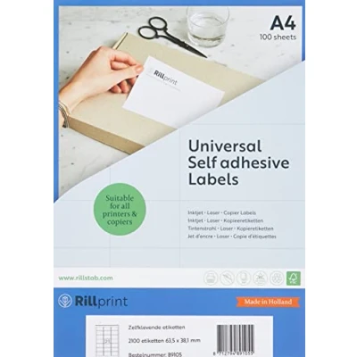 Immagine di Rillprint 89105 Printer Label Labels (63.5 x 38.1 mm, 2100 pc(s))