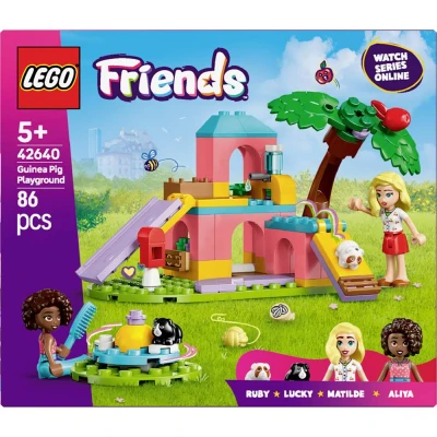 Immagine di LEGO Friends Il Parco Giochi dei Porcellini d’India, Gioco di Ruolo per Bambine da 5 Anni la Cura degli Animali Domestici, Giocattolo con Accessori Toeletta e 2 Mini Bamboline 42640