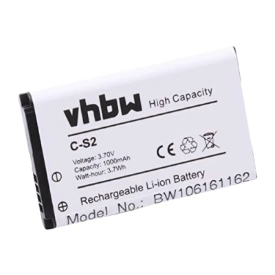 Immagine di vhbw batteria compatibile con Blackberry Gemini Curve 8520 smartphone cellulare (1000mAh, 3,7V, Li Ion)