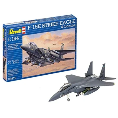 Immagine di Revell F 15E Strike Eagle e Bombe Kit Modello, Multicolore, 03972