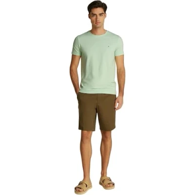 Immagine di Tommy Hilfiger Stretch SLIM FIT TEE Tshirt basic, Uomo, Taglia: XS, Opal green