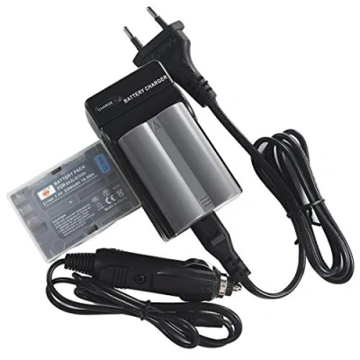 Immagine di DSTE 2 pacco Ricambio Batteria + DC11E Caricabatteria Compatibile per Nikon EN EL3e D30 D50 D70 D70S D80 D90 D100 D200 D300 D300S DSLR D700