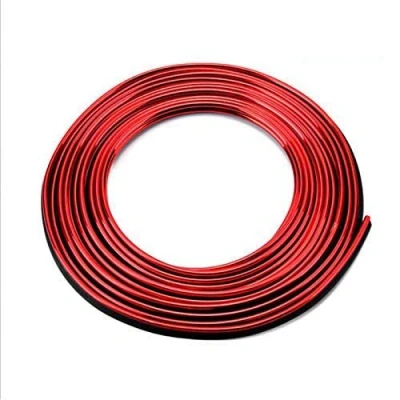 Immagine di MASO striscia per modellatura interna auto, decorazione universale, 10 m, 3D in ABS rosso con strumento