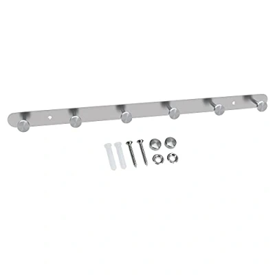 Immagine di INTIRILIFE appendiabiti in acciaio inox Modell A 6 Gancio da parete attaccapanni muro 5 diversi modelli