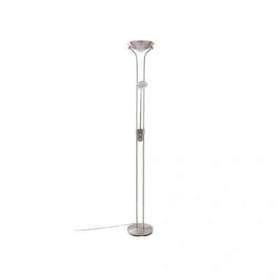 Immagine di Lindby lampada LED da terra &#039;Josefin&#039; dimmerabile colore Grigio, in Metallo ad es. Soggiorno &amp; Sala pranzo (2 luci, lampadina inclusa) a pavimento, pavimento
