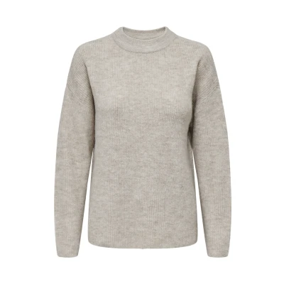 Immagine di ONLY Camilla Oneck L/S Maglione, Donna, Taglia: Large, Pumice stone