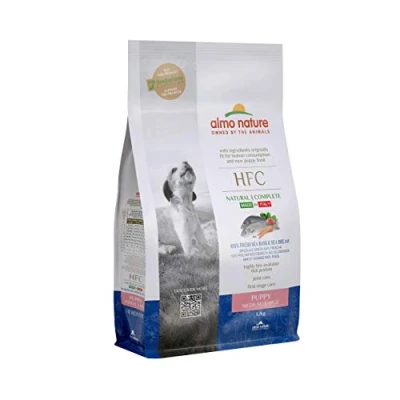 Immagine di Almo Nature HFC Puppy M L Crocchette per cuccioli di taglia media con Spigola e Orata fresche in origine idonee al consumo umano ora alimento cani