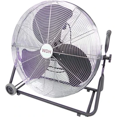 Immagine di Aktobis ventilatore da pavimento WDH FF60M Testa del ultra grande con diametro di 60 cm Realizzato interamente in metallo Fino a 10.500 m3/h