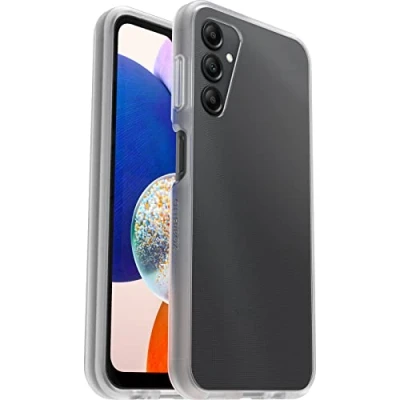 Immagine di Otterbox Cover per Samsung Galaxy A14 5G, Sleek, resistente a shock e cadute, testata norme anti caduta MIL STD 810G, Protezione Antimicrobica, Trasparente, Senza Retail Package
