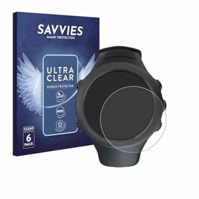 Immagine di savvies (6 Pezzi Pellicola Protettiva per Suunto Ambit3 Sport Black/Vertical Protezione Schermo Trasparente