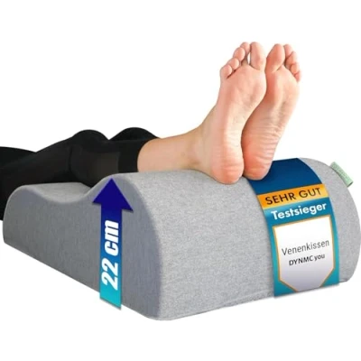 Immagine di DYNMC you cuscino per gambe in schiuma, strato aggiuntivo di memory foam, rivestimento morbido OEKO TEX perfetto come ergonomico,