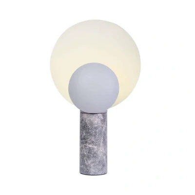 Immagine di DFTP by Nordlux Lampada tavolo Caché, paralumi mobili grigio satin
