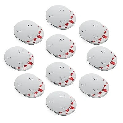 Immagine di conecto, supporto magnetico, attacco utilizzabile universalmente, magnetico e con foro, adatto per rilevatori di fumo, 60mm, set da 10