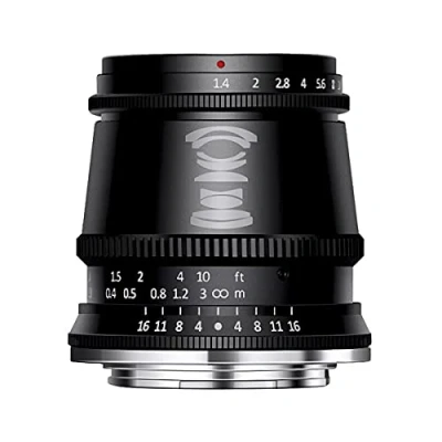 Immagine di TT Artisan 17 mm f 1.4 APS C connettore MFT Mount obiettivo grandangolare con messa a fuoco manuale, Nero