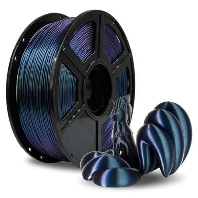Immagine di FLASHFORGE filamento ABS da 1,75 mm, Chameleon color Burnt Titanium, cambia colore con la luce e gli angoli, Filamenti per stampante 3D forti resistenti al calore, Bobina 1 kg
