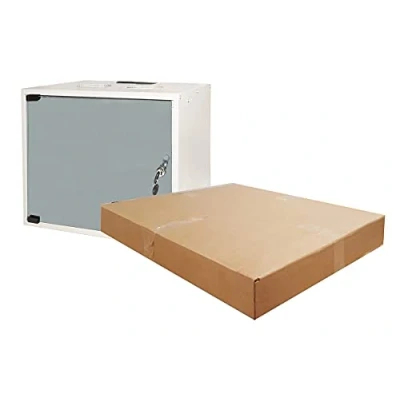 Immagine di Connetto CO1909U40E Armadio rack 19&quot; disassemblato 9 unita&#039; da muro per reti (a)460 x (l)540 (p) 400 mm colore grigio porta vetro